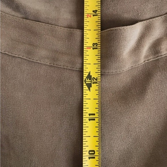 Vintage Sag Harbor Faux Suede Camel Pants Women Size 14 High Waist Elastic Waist - Picture 6 of 10